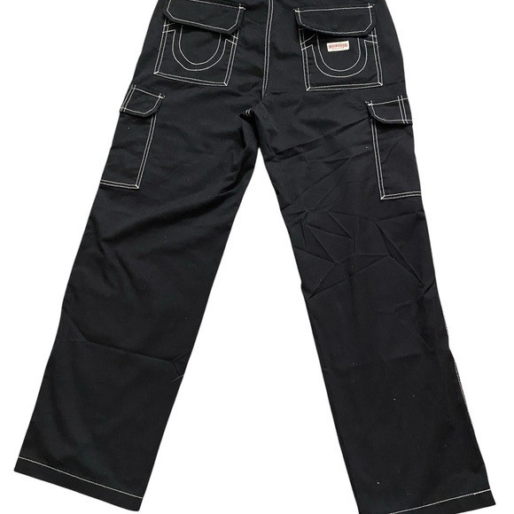True Religion Black Straight Leg Pants - Picture 2 of 4